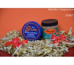 S curl wave control pomade and Murray's Hair Protection Shea Butter